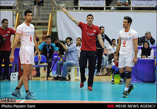 عکس: دیدار تیمهای والیبال ایران و ایتالیا