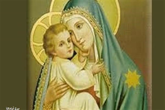 رونمایی از تابلوی جدید حضرت مریم در برج آزادی