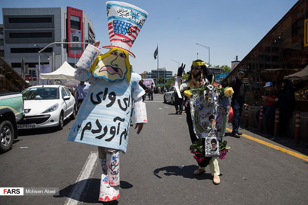 حاشیه‌های راهپیمایی ایرانیان در «روز قدس»