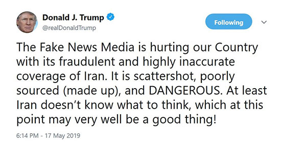 ترامپ: ایران گیج شده و نمی‌داند چه خبر است!