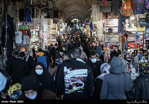 تصاویری از بازار تهران در روز‌های پایانی سال
