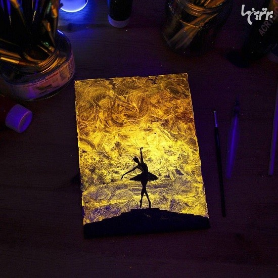 نقاشی های خیره کننده با نور!