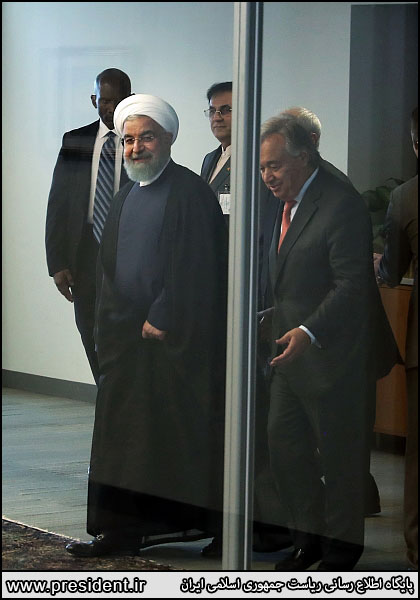 دیدار روحانی با دبیرکل سازمان ملل