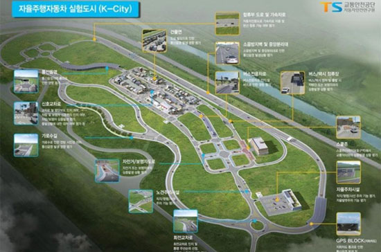 ساخت شهر خودروهای بی راننده در کره جنوبی