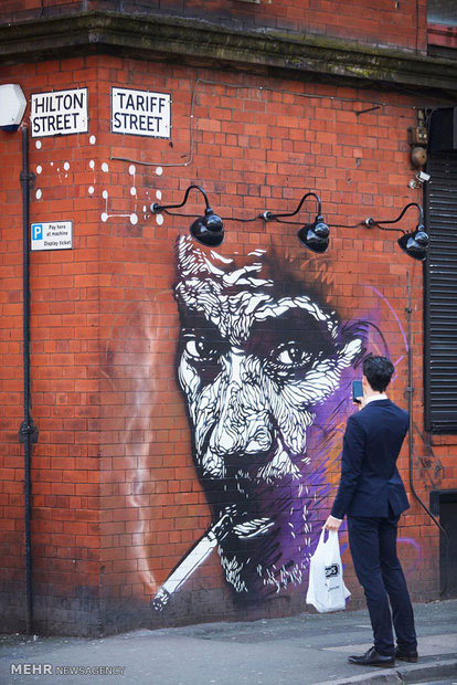 نقاشی های خیابان در منچستر‎