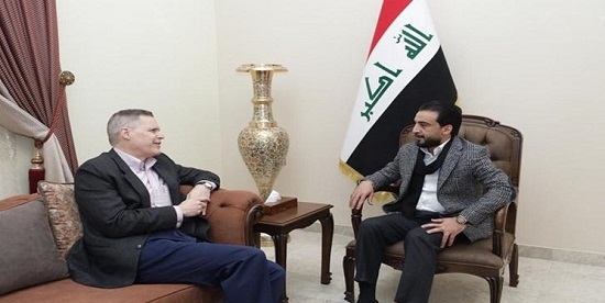 دیدار سفیر آمریکا با رئیس پارلمان عراق