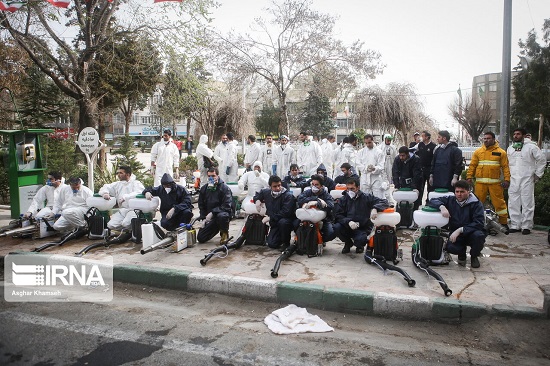 ضدعفونی معابر و اماکن پرتردد تهران