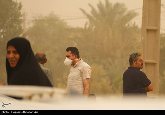 گرد و خاک در استان خوزستان