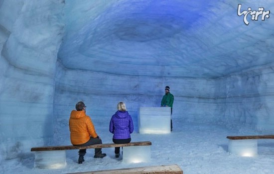 بزرگ ترین تونل یخی دست ساز بشر +عکس