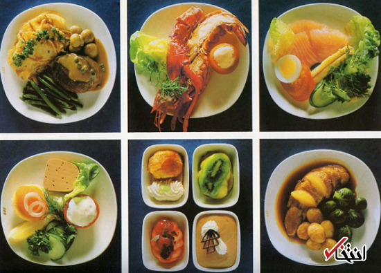 تصویر تبلیغاتی از غذاهای هواپیمایی اسکاندیناوی