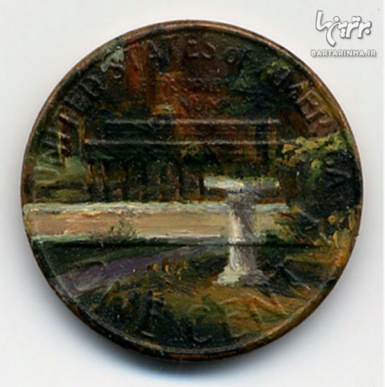نقاشی های زیبا و بسیار ظریف روی سکه