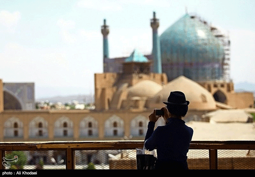 عکس: گردشگران خارجی در اصفهان