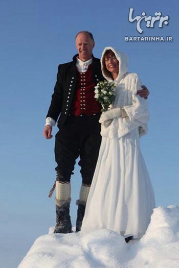 ازدواجی رویایی در قطب شمال! + عکس