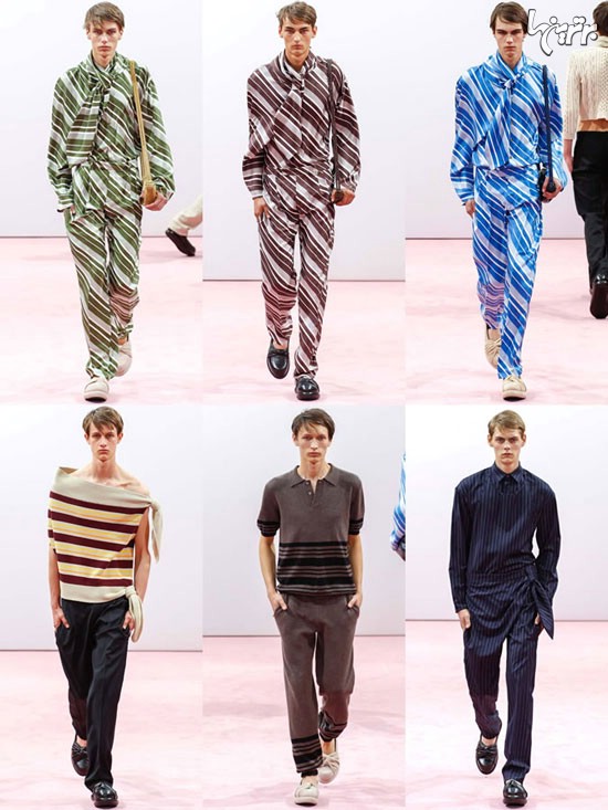 لباس های راه راه مردانه، مد بهار 2015