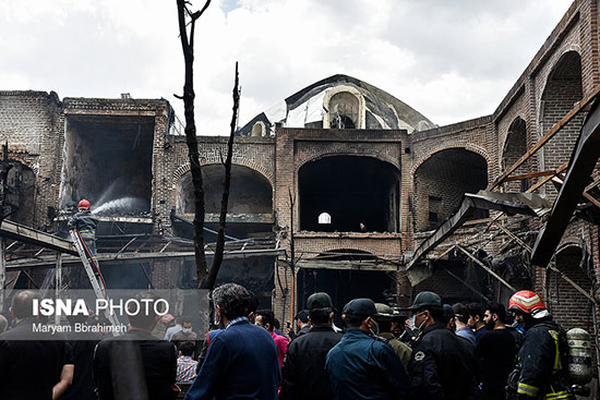 بازار تبریز بعد از آتش‌سوزی
