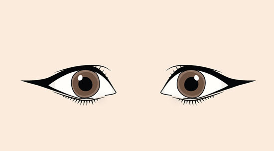 چگونه متناسب با فرم چشم‌ها خط چشم بکشیم؟