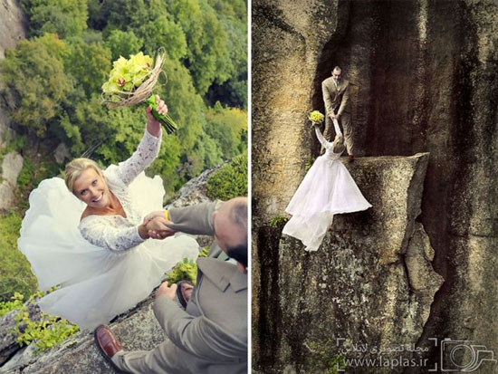 هیجان انگیزترین عکس های عروسی!