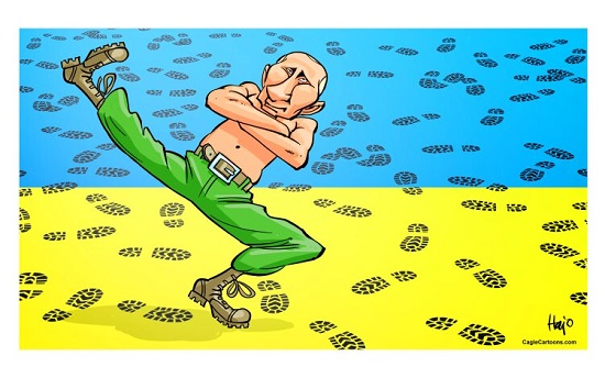 رقص روسی پوتین در خاک اوکراین را ببینید!