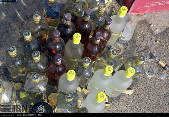 عکس: کشف محموله بزرگ مشروبات الکلی