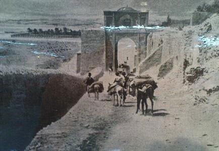 عکس قدیمی ترین تصویر از دروازه قرآن شیراز