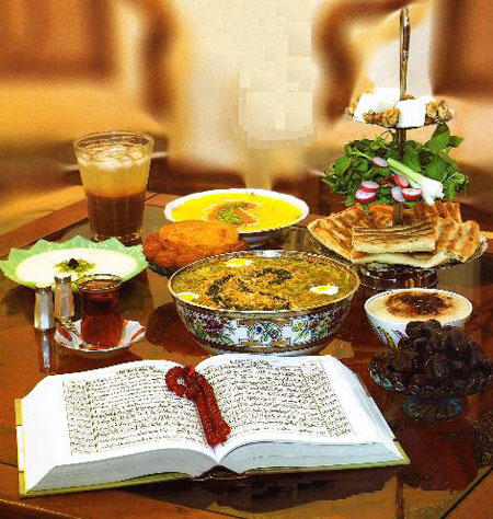 چیدمان خانه و میز افطار در ماه رمضان