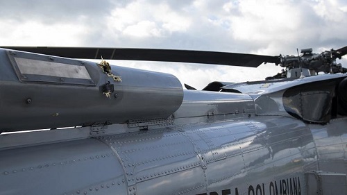 شلیک ناموفق به هلی‌کوپتر رئیس‌جمهوری کلمبیا