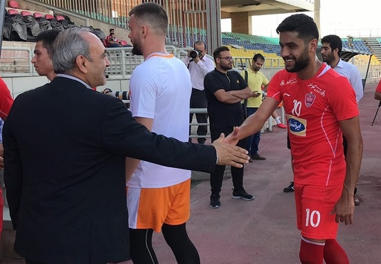 گرشاسبی در تمرین پرسپولیس حاضر شد