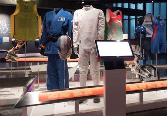 دوبنده یزدانی در موزه کمیته بین‌المللی المپیک