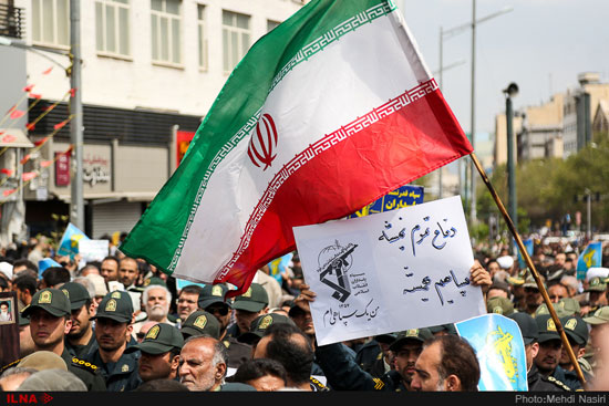 راهپیمایی حمایت از سپاه در تهران