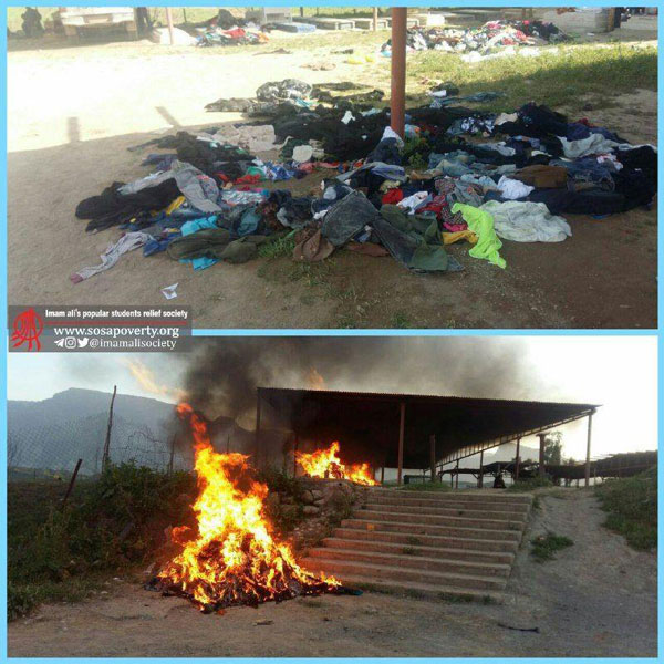 سیل زدگان پلدختر لباس‌های اهدایی را آتش زدند