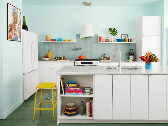 10 رنگ شیک که آشپزخانه را متفاوت می کنند
