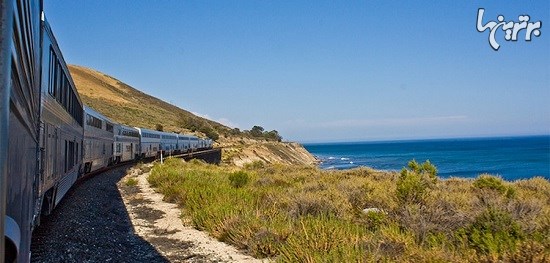 زیباترین مسیر قطار در امتداد ساحل اقیانوس آرام
