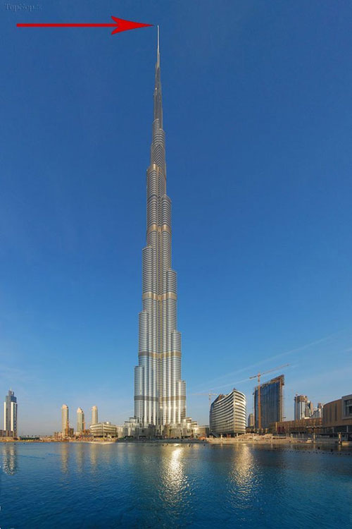 عکس: نمایی وحشتناک از بالای برج خلیفه!