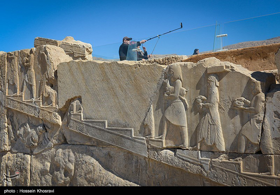 تخت جمشید پس از باران