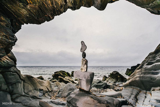هنر برقراری توازن بین سنگ ها +عکس