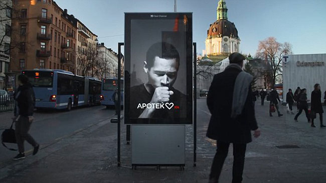 بیلبورد تبلیغاتی خلاقانه در جهت ترک سیگار