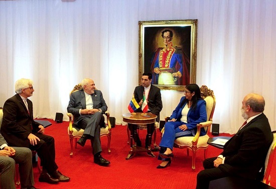 دیدار ظریف با معاون اول رئیس‌جمهوریِ ونزوئلا