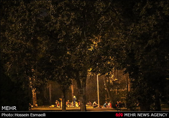 شب نشینی در پارکهای تهران
