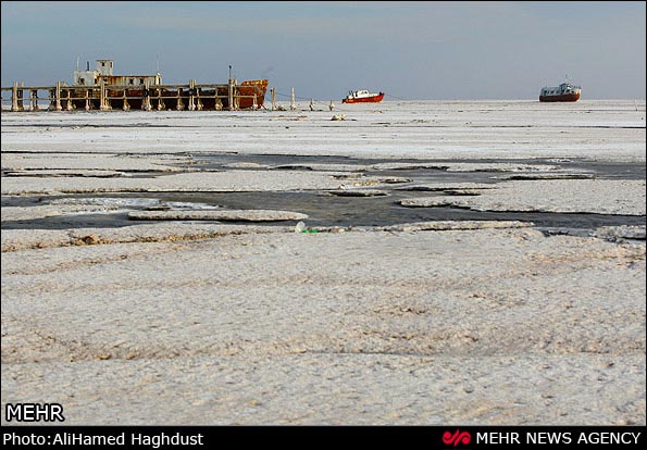 عکس؛ فاجعه دریاچه ارومیه