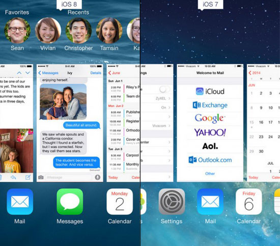 iOS 8 با iOS 7 چه فرقی دارد؟