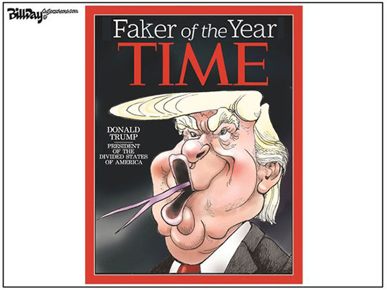کاریکاتور: دروغگوی سال انتخاب شد!