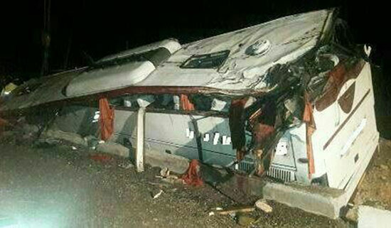 واژگونی اتوبوس زائران کربلا؛ 28 کشته و 22 زخمی