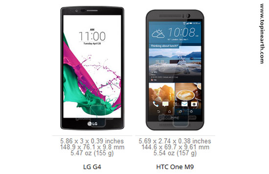 مقایسه تخصصی LG G4 و HTC M9