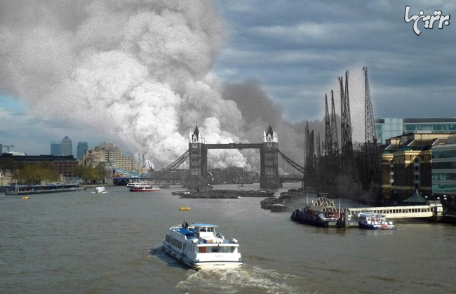 عکس های دیدنی ترکیبی از لندن جدید و قدیم