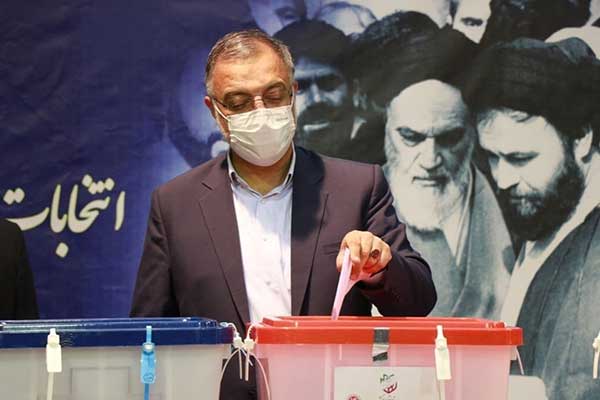 حضور زاکانی، هاشمی و قالیباف در انتخابات