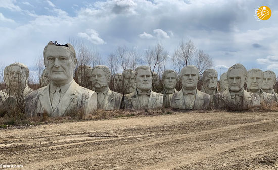 مجسمه‌های متروک رؤسای جمهور آمریکا
