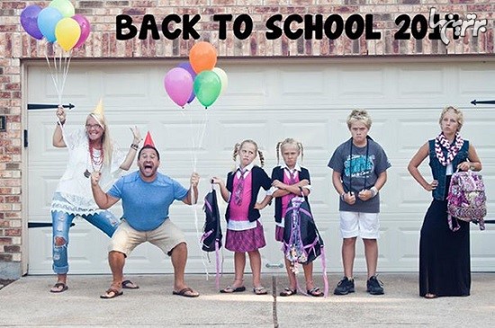 تصاویر خنده دار خوشحالی والدین از باز شدن مدارس!