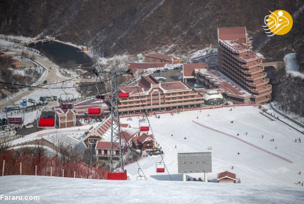 پیست اسکی لاکچری در کره شمالی