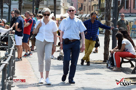 تعطیلات نخست وزیر انگلیس و همسرش در ایتالیا