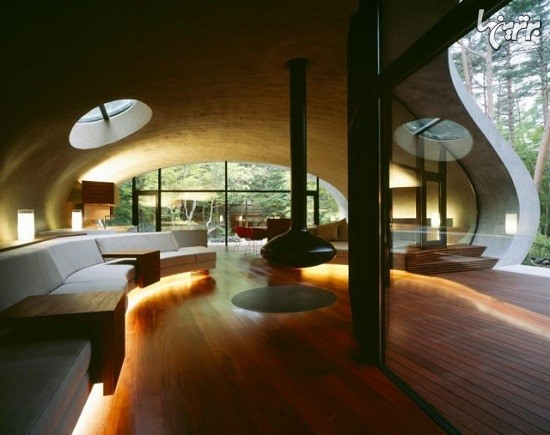 ظرافت معماریِ ژاپنی در این خانه صدفی